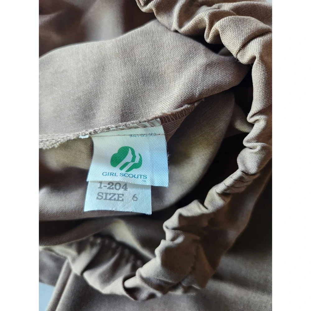 Vintage Girl‎ Scout Brownie Uniform Dress Pants Size 6 And Book